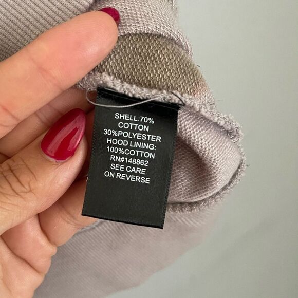 Torrid Size 0/Large Skull Sweatshirt cotton Blend Witchy Tie Dye Grey Cozy - Picture 5 of 6